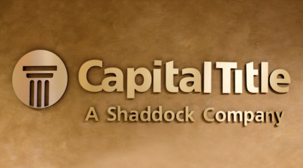 capital title largest independent title company in the united states a shaddock company logo sign in plano office texas