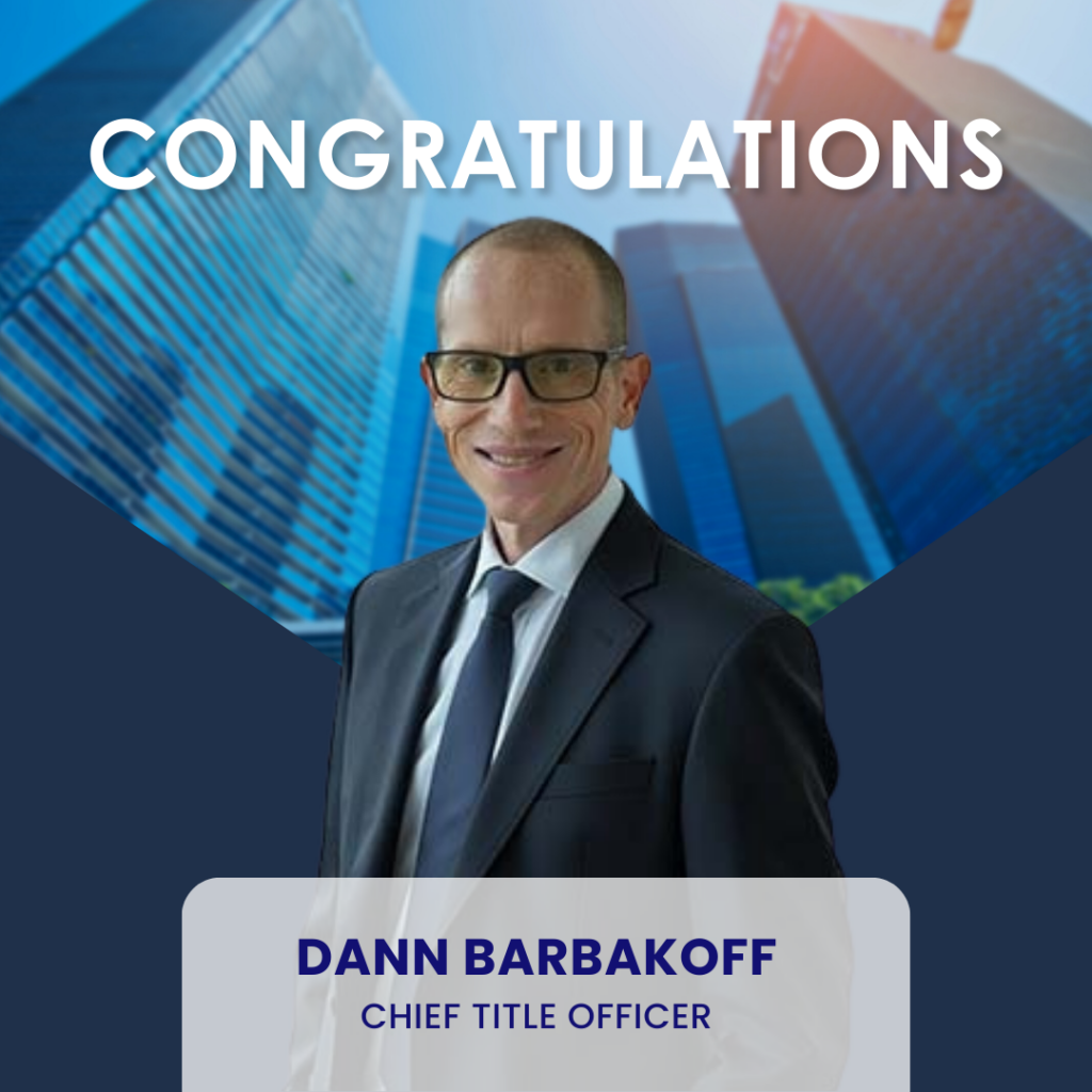 Congratulations to Dann Barbakoff