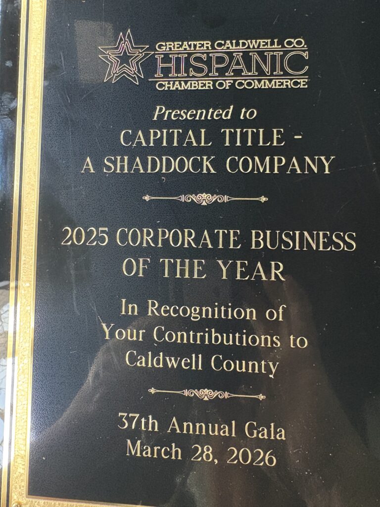 A photo of 2025 Corporate Business of the Year Award presented to Capital Title Lockhart