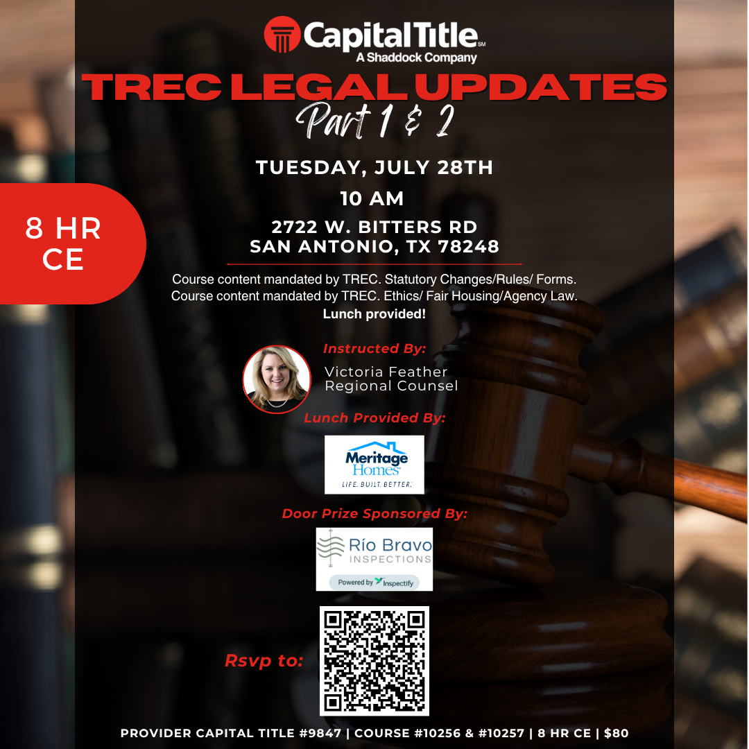 TREC Legal Updates Part 1 & 2
