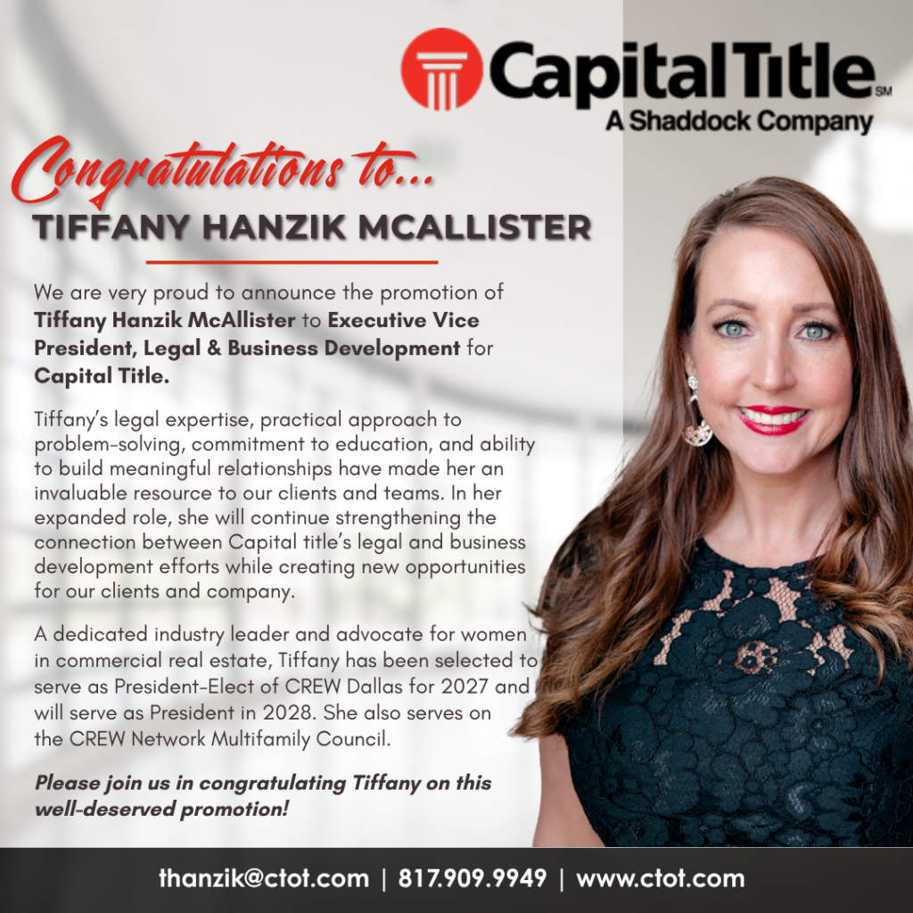 Congratulations to Tiffany Hanzik!